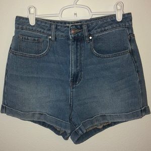 High waisted mom shorts